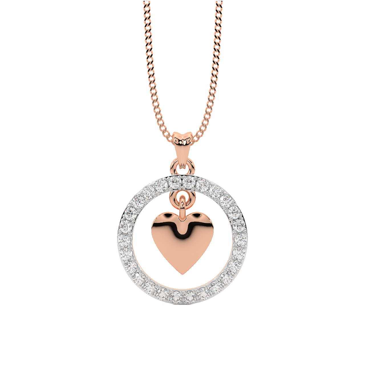 Skye Round Diamond Office Wear Pendant